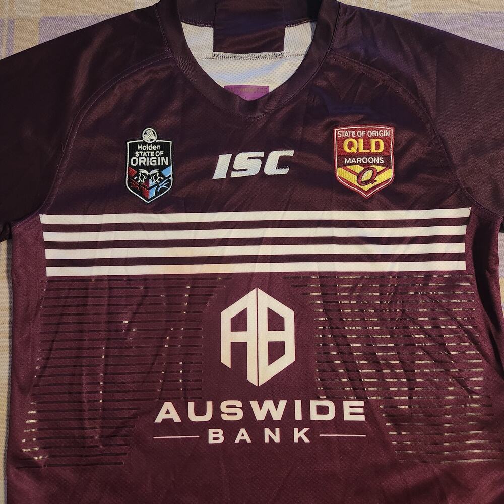 QLD Maroons State Of Origin Canterbury Jersey 2009 ISC Auswide Bank Small xxxx